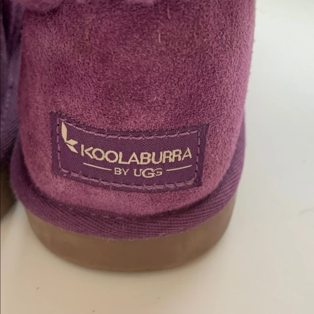 Koolaburra by UGG Girls - Purple Suede Winter Boots – Warm & Stylish size 3